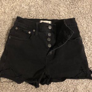 Madewell Hugh waist denim shorts